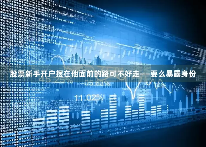 股票新手开户摆在他面前的路可不好走——要么暴露身份