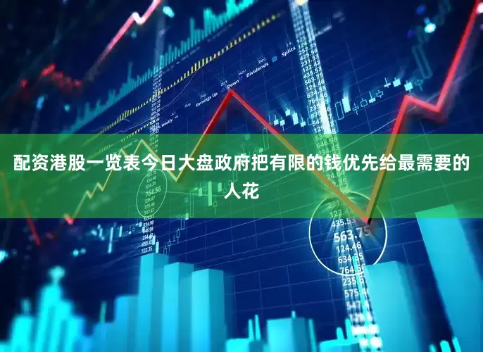 配资港股一览表今日大盘政府把有限的钱优先给最需要的人花